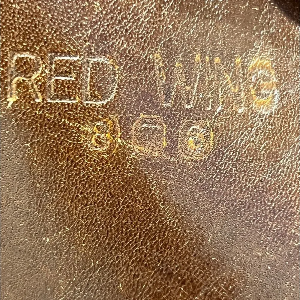 Vintage 1982 Red Wing 808 Pecos Brown Leather Work Boots Size 15 D